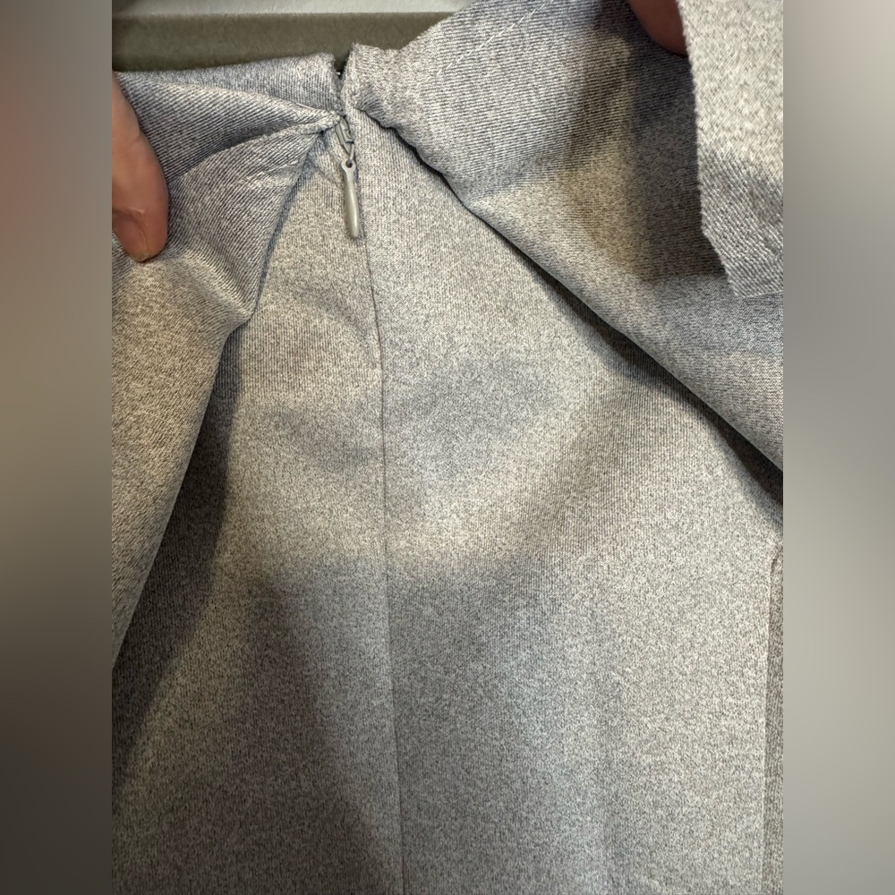 Anthropologie: After Market Off Shoulder Ruffle Grey Mini Dress Small - Picture 4 of 6
